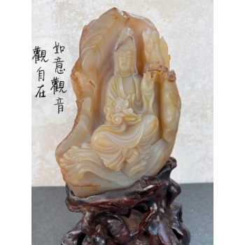 手持如意自在觀音（U667）