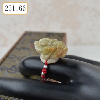 田黃玉三腳蟾蜍立體戒指（231165、231166）